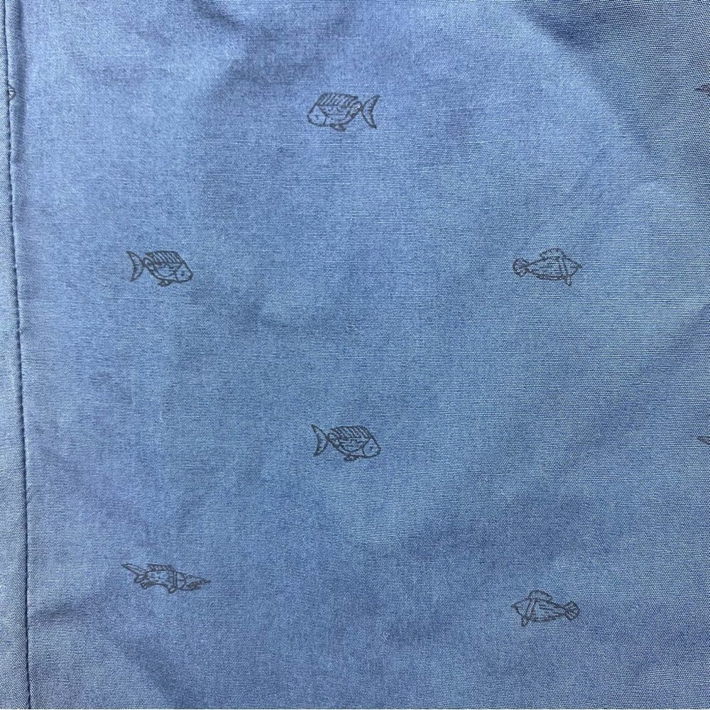 Springfield Blue Fish Print Shorts Size 32 - Picture 7 of 10
